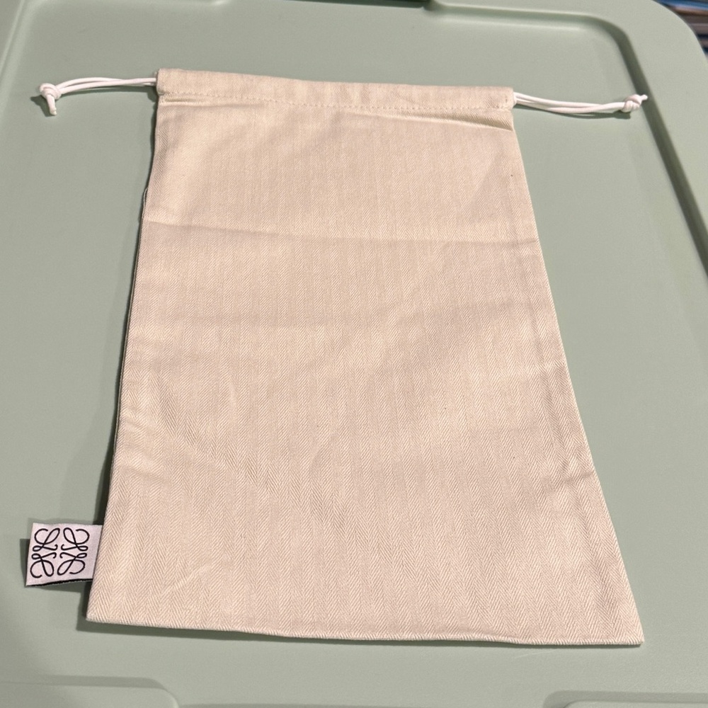 Loewe Tan Drawstring Dust Bag